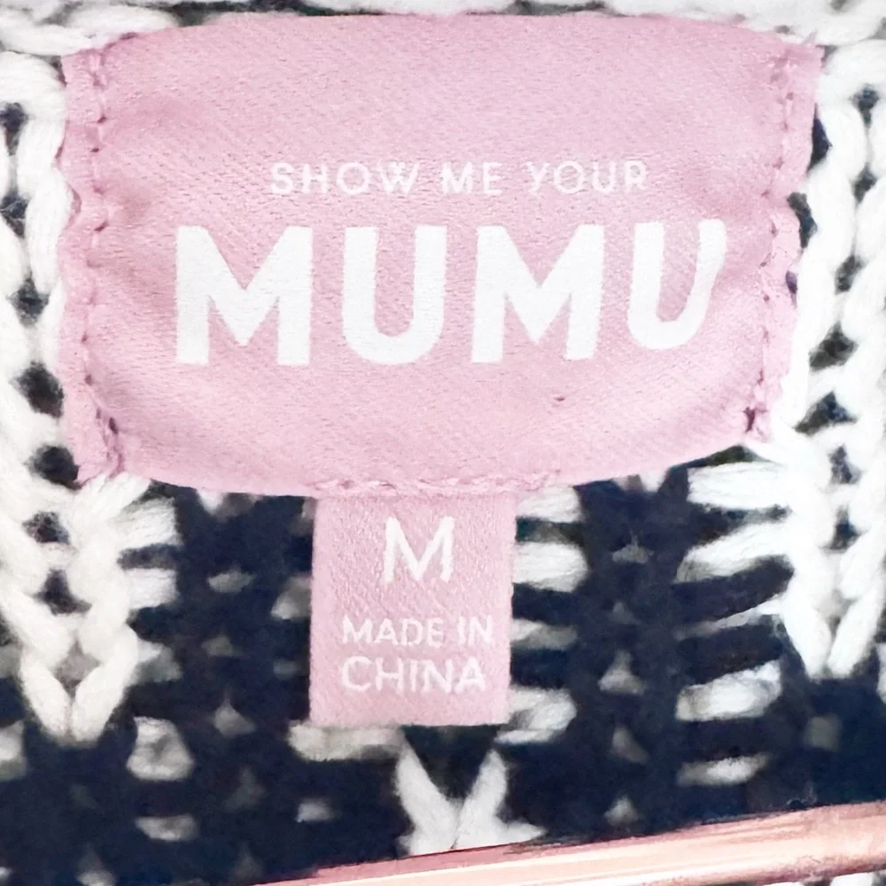 Show Me Your MuMu Sun Valley Black and White Sweater - Picture 7 of 13
